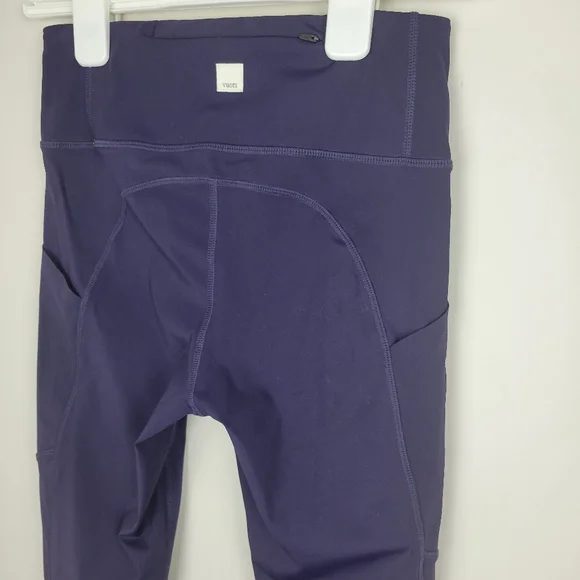 VUORI Stride Running Workout Leggings Dark Purple XS High Rise - Picture 6 of 11
